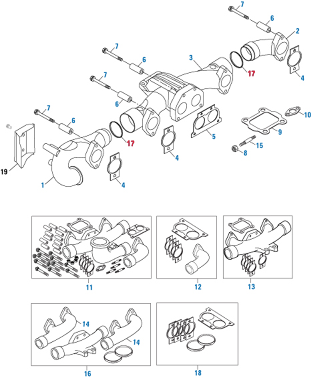 Exhaust Manifold Connection Gasket Cummins ISX15