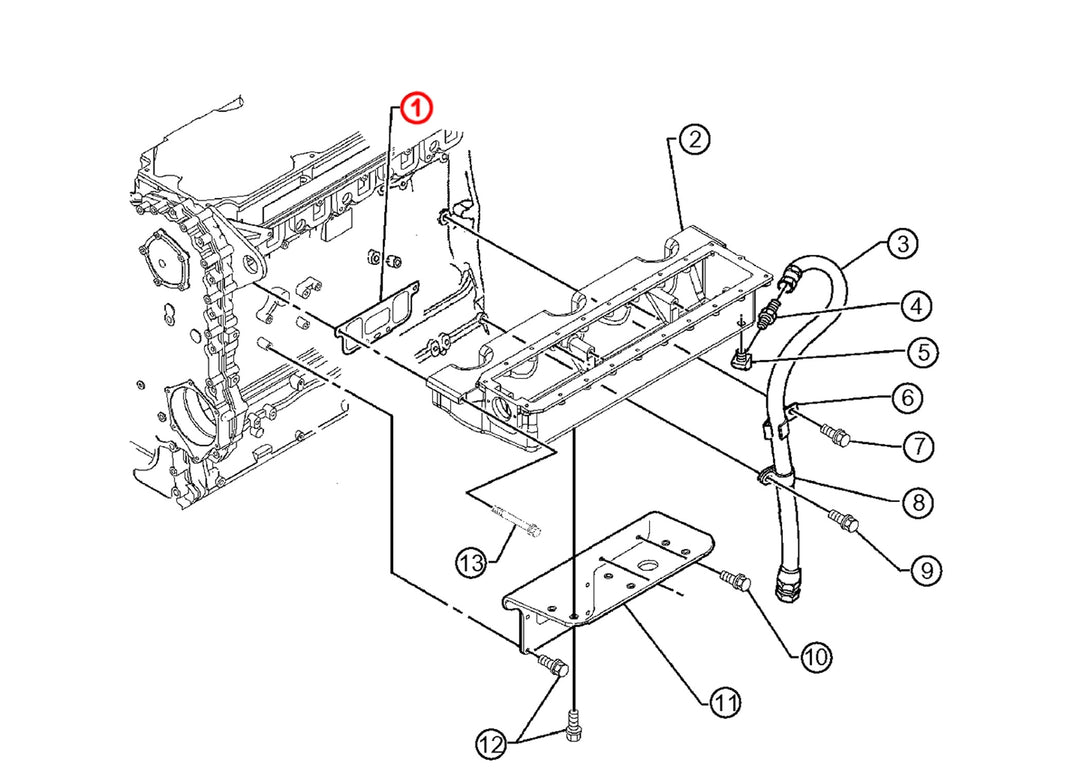 Gasket Air intake Manifold Steel S60 12.7L (Set of 3)