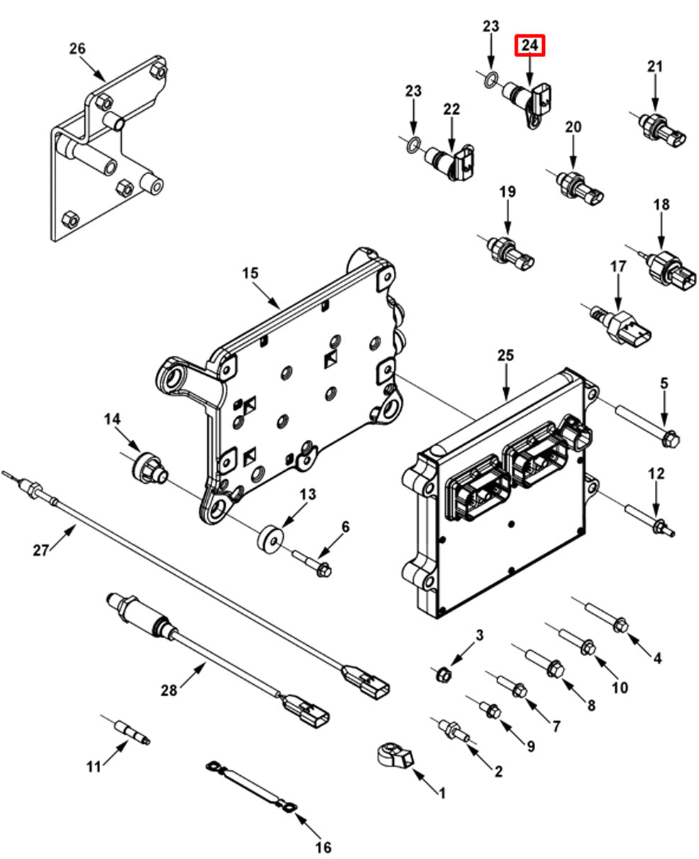 Cam / Crankshaft Position Sensor (Cummins 6C, ISC, ISX)(2872279, 3408531, 4921687)