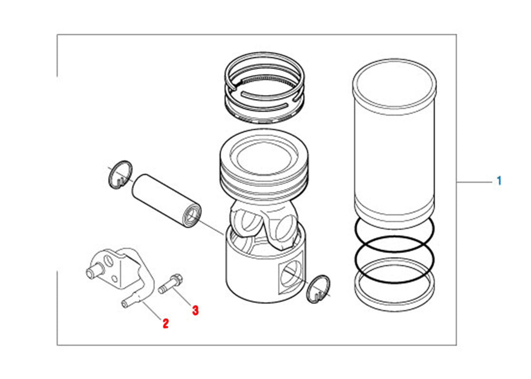 Nozzle, Piston Cooling Kit W/ Bolt S60 ( 23528493 )