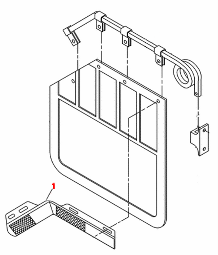 Tiras de visibilidad de aluminio en ángulo (juego de 2)