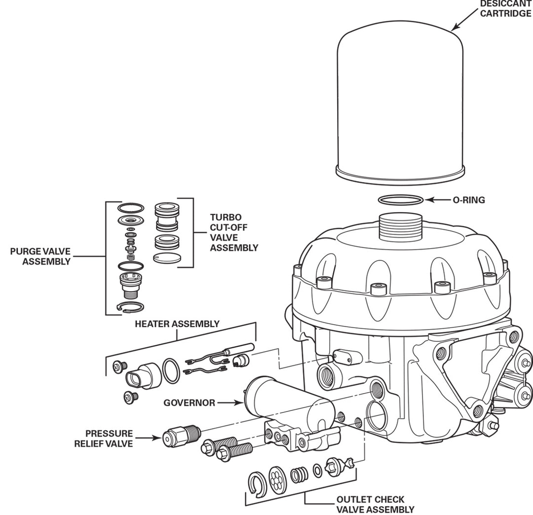 Air Dryer - SS 1200 Plus, TCV & OC (TDA S432 471 101 0, S4324711010)