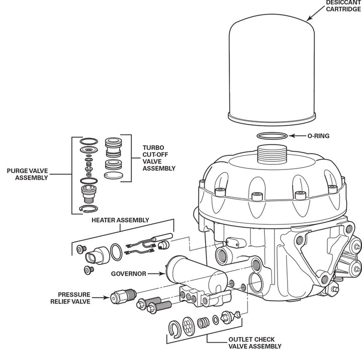 Air Dryer - SS 1200 Plus, TCV & OC (TDA S432 471 101 0, S4324711010)