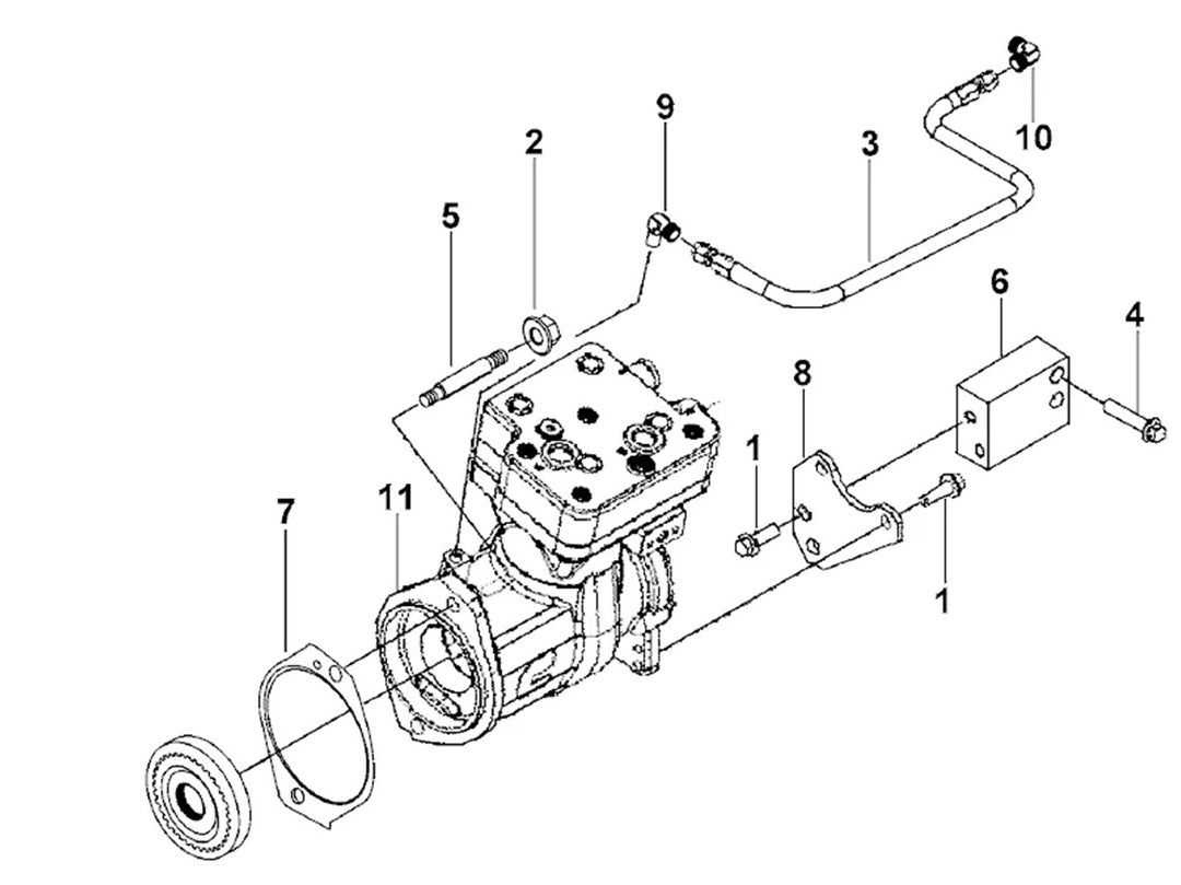 Air Compressor Reman Cummins ISX SOHC (2010+)(Alt 9111530197)