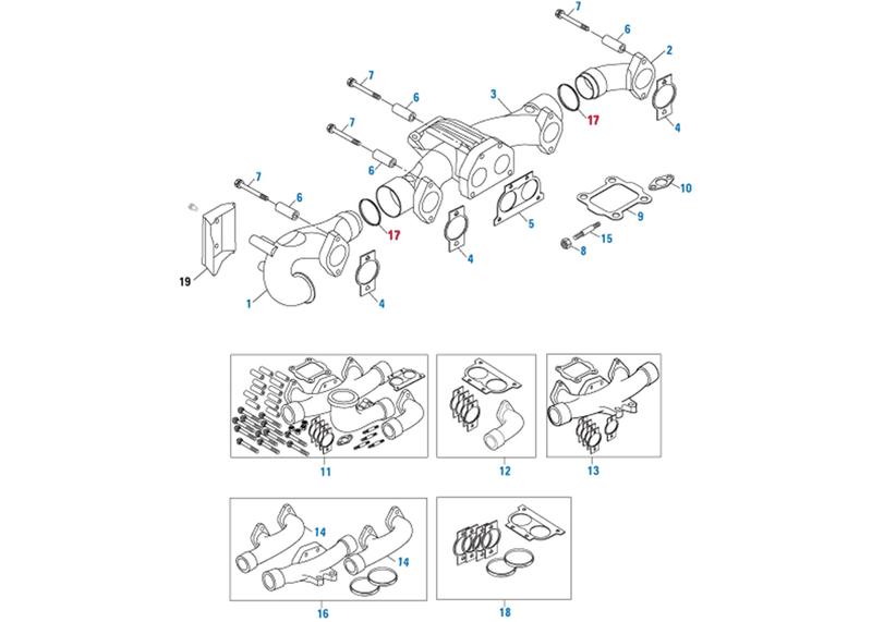 3689540 Exhaust Manifold Connection Gasket Cummins ISX (3683940) – DDTP STORE ...
