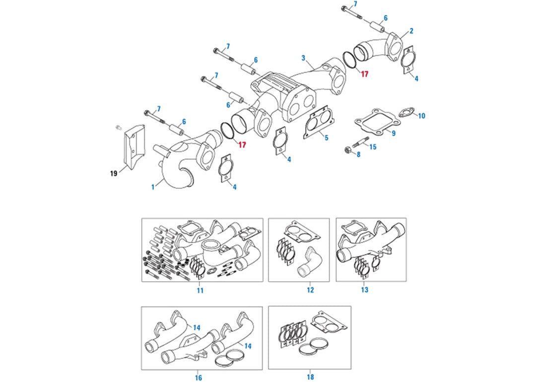 Exhaust Manifold Connection Gasket Cummins ISX (3683940)