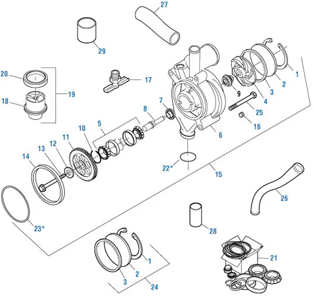 Water Pump Plastic Cover S60 12.7L (08922383)
