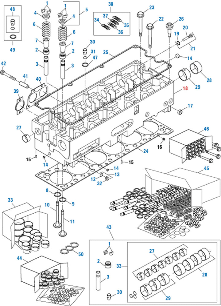 Cylinder Head ASM Detroit Diesel S60 14.8L (23538857)