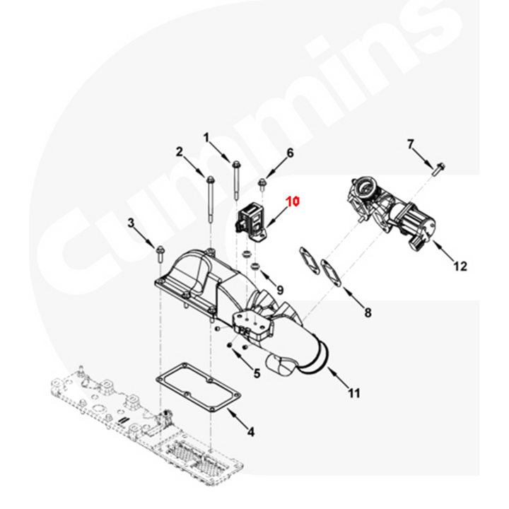 Sensor de presión diferencial EGR Cummins ISX (4921728)