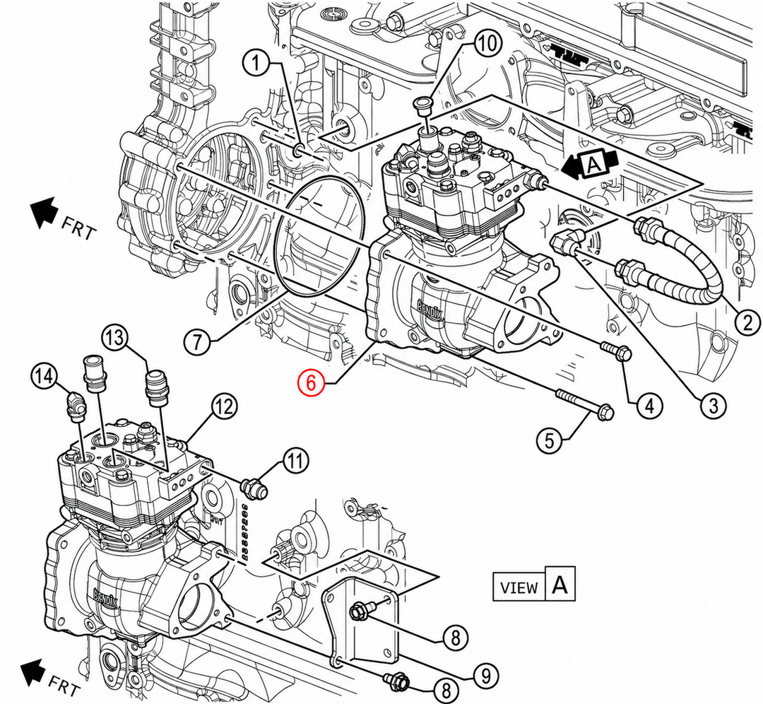 Air Compressor New Detroit Diesel S60 14.8L