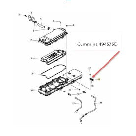 Sensor Crank Case Pressure Cummins 4B, ISB, QSB, ISD, ISF