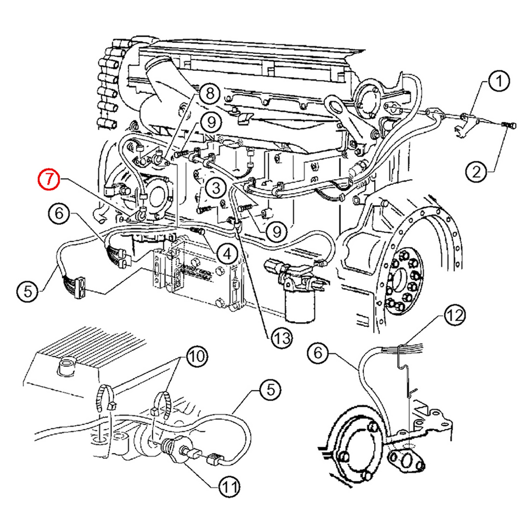 Sensor de posición del cigüeñal (TRS) S60 12.7L (08929388)