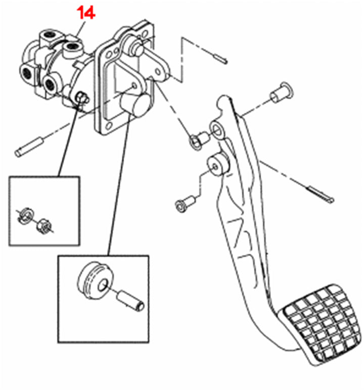 E-6 Brake Foot Control Valve