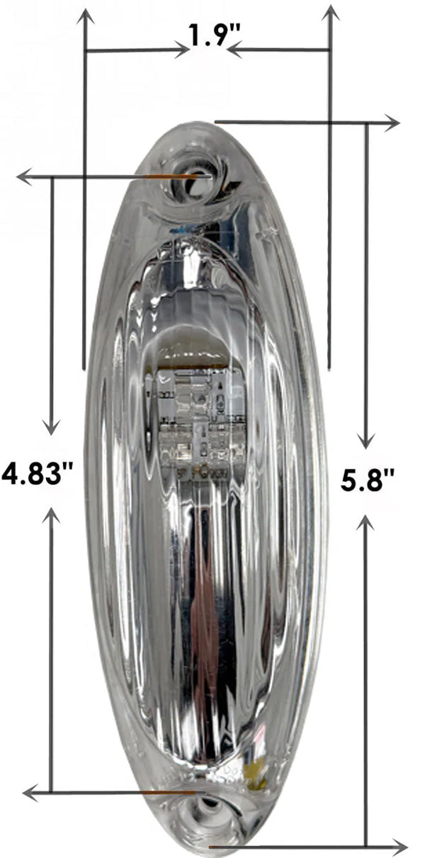 Clear LED Cab Marker Light (Cascadia 08-14) (Set of 5)