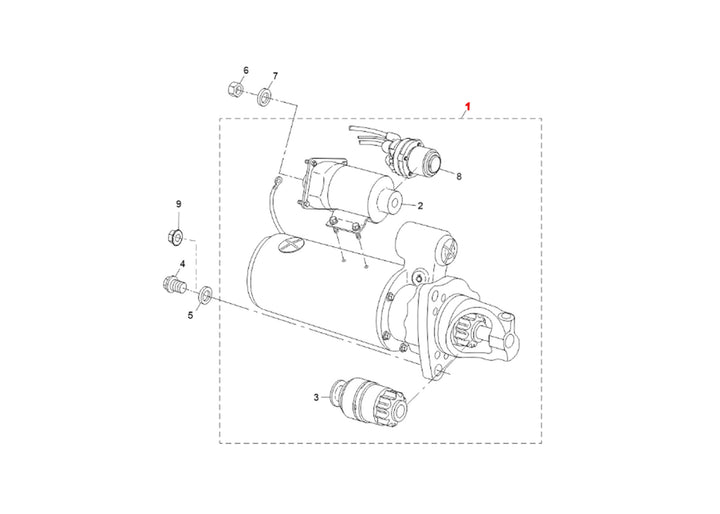 Reman Starter MTR 42MT 12V (R10461052)