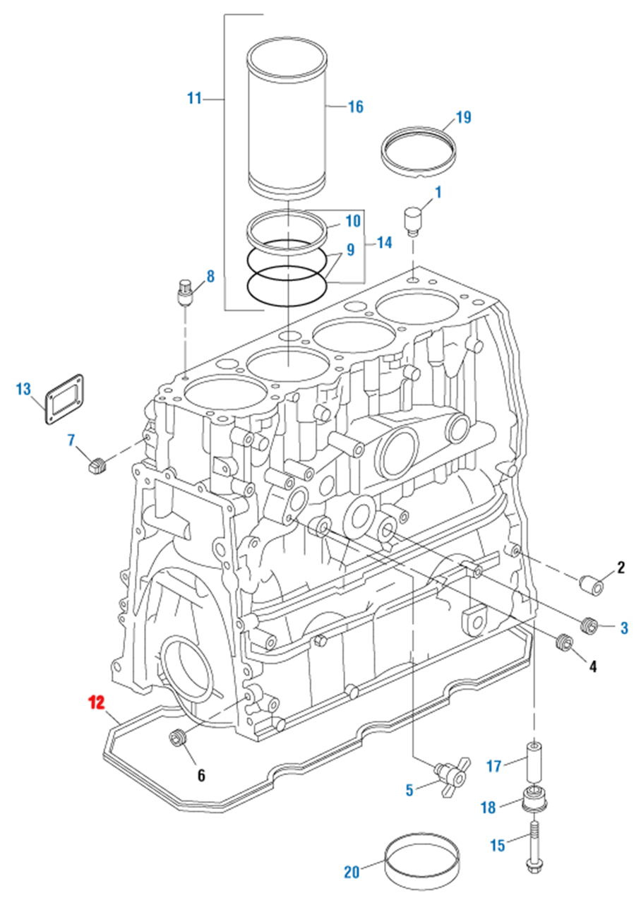 Oil Pan Gasket Detroit Diesel S50 (23511580)