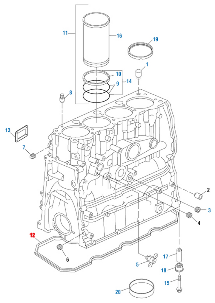 Oil Pan Gasket Detroit Diesel S50 (23511580)