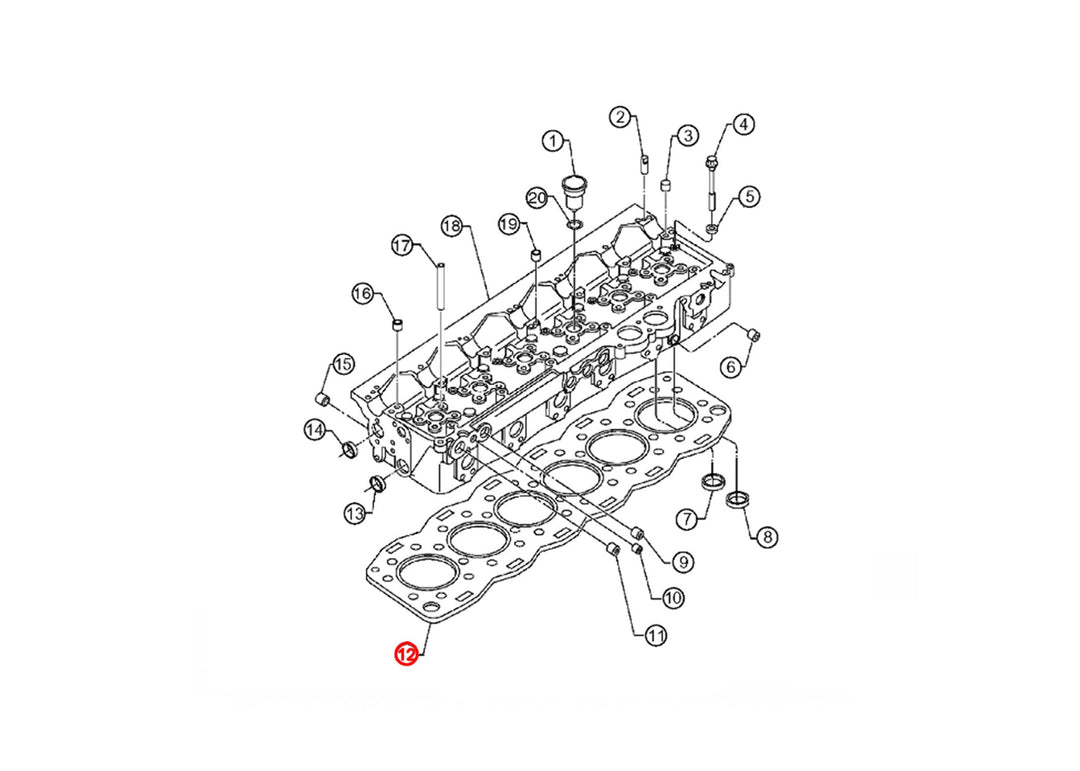 O/H Gasket Kit S60 14L (23536443)