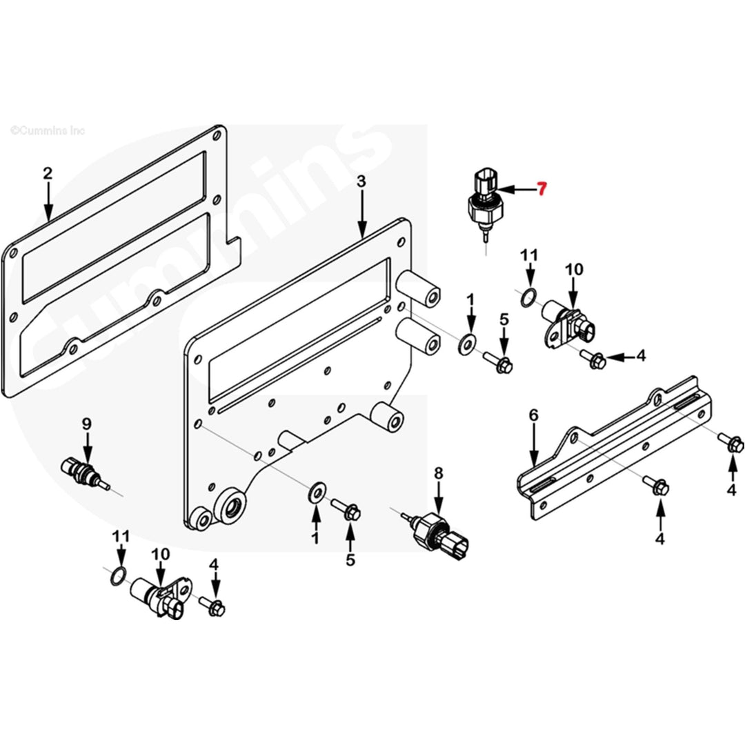 Sensor de presión absoluta del colector de admisión (MAP) Cummins ISX (4921473)