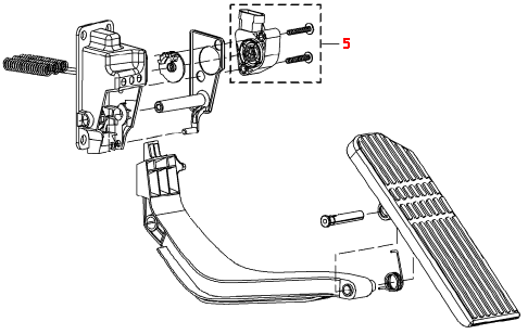 Throttle Position Sensor Kit DDC Engine ( WIL 132035 )