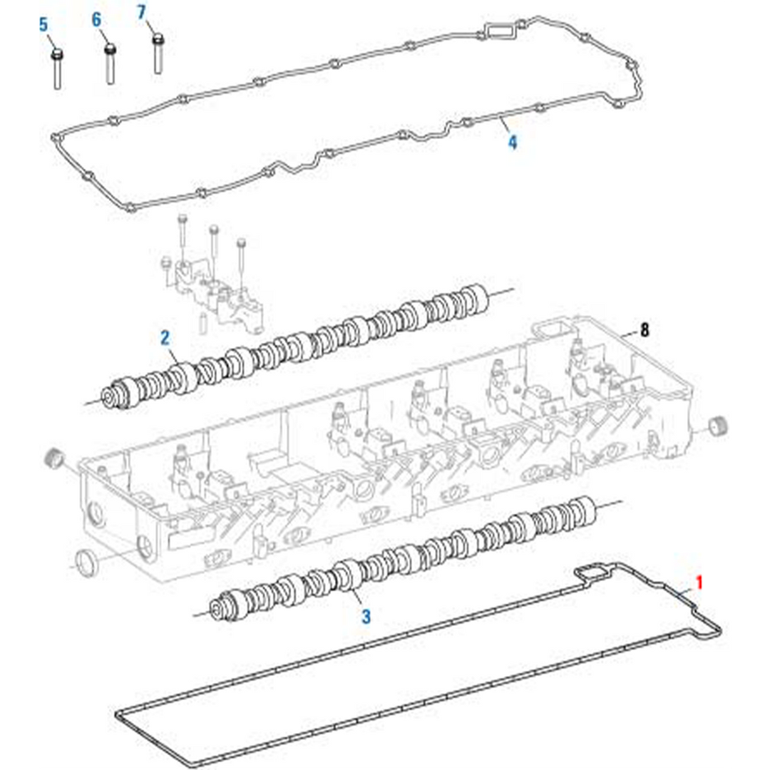Camshaft Housing Gasket Detroit Diesel DD15