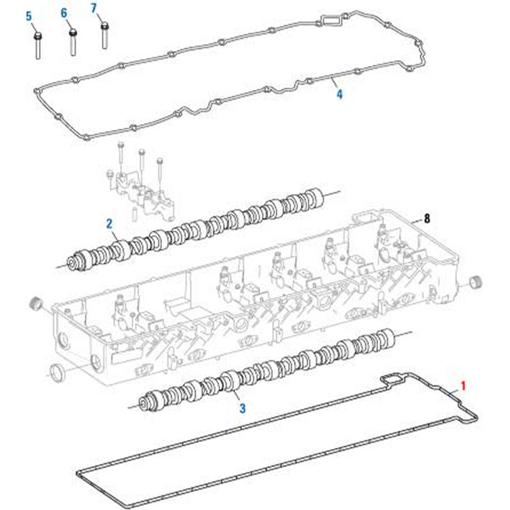 Camshaft Housing Gasket Detroit Diesel DD15