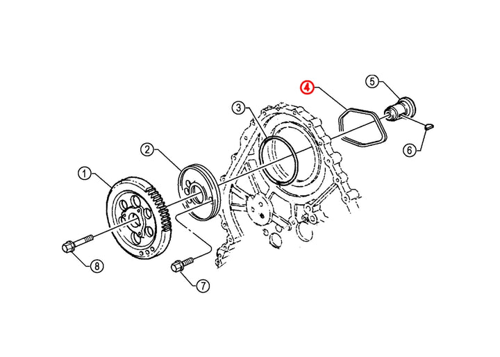 Seal Camshaft to Cylinder Head S60 ( 23521894 )