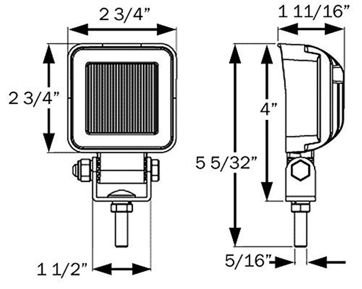 Luz LED Square Work 3