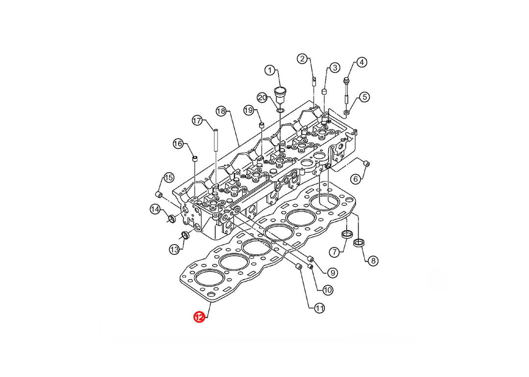 O/H Gasket Kit S60 12.7L (23532720)