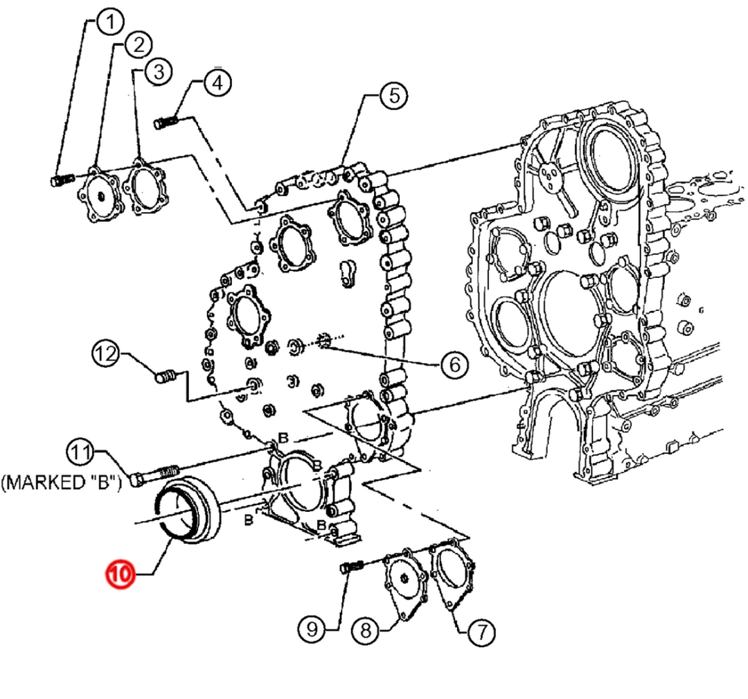 Front Oil Engine Seal S60 12.7 & 14L (23518355)