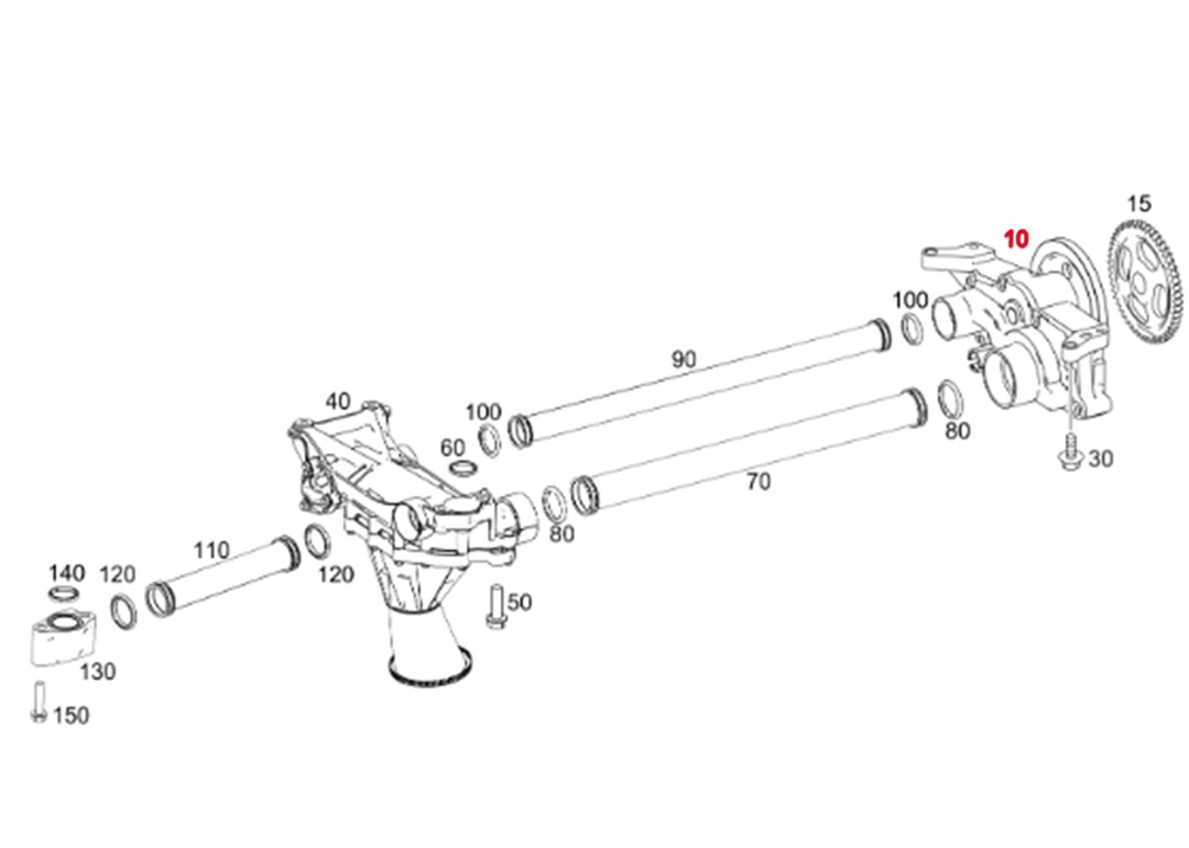 Oil Pump ASM Detroit Diesel DD13 (A4711805401)