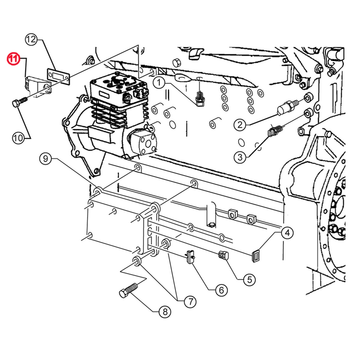 Sensor de presión de sobrealimentación S60 (sin EGR)