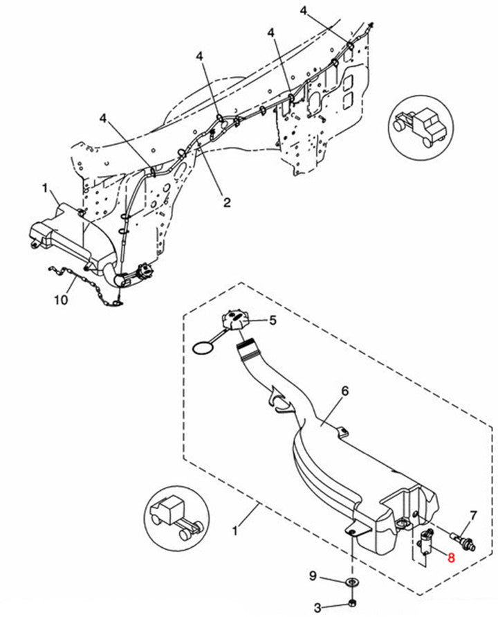 Harness Adapter Windshield Washer Pump (A22-71173-000D)