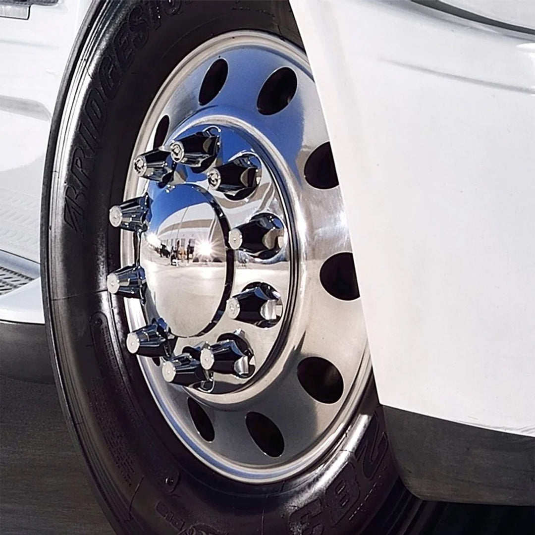 Wheel Chrome Cover Set (Cone Top)(1 Rear + 10 Lug Nut Covers)