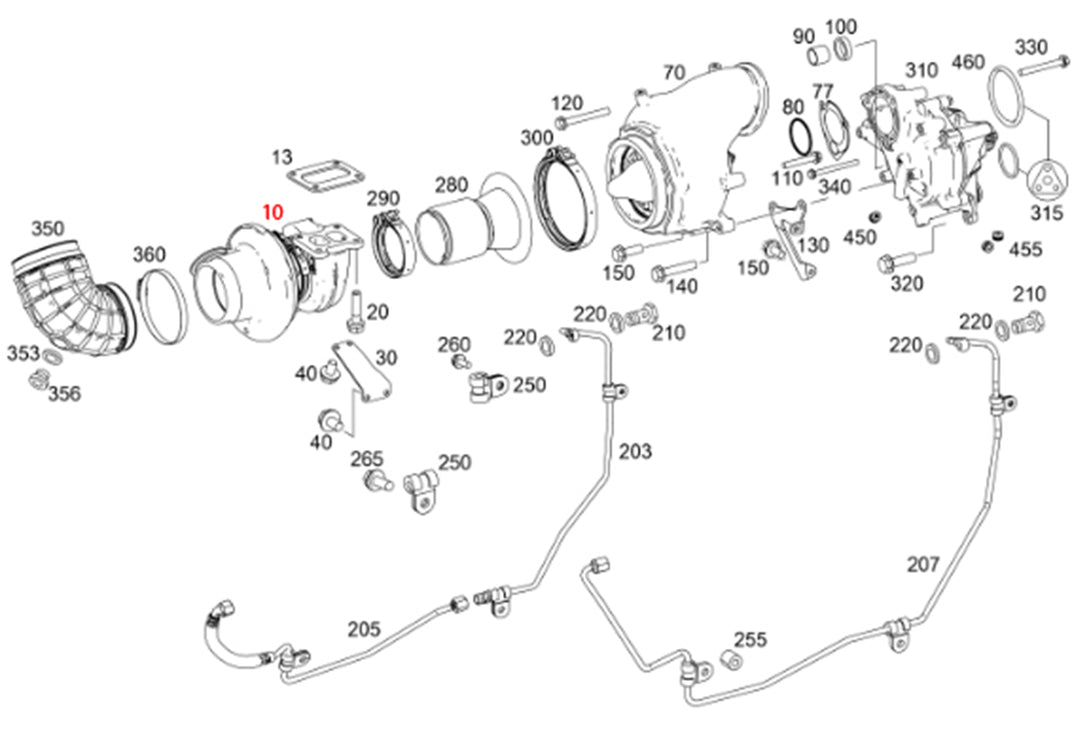 Turbocharger ASM HX55 DD15 903 (EA4720960799, 3768075)