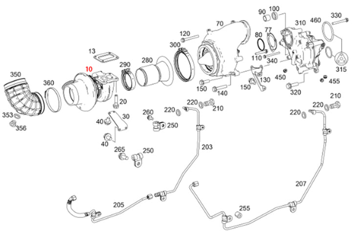 Turbocharger ASM HX55 DD15 903 (EA4720960799, 3768075)