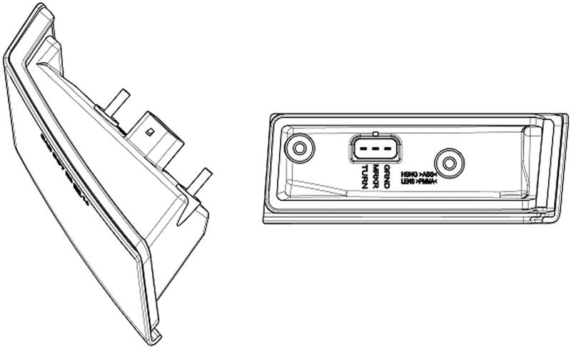 Amber LED Lamp Turn Signal RH (Cascadia)