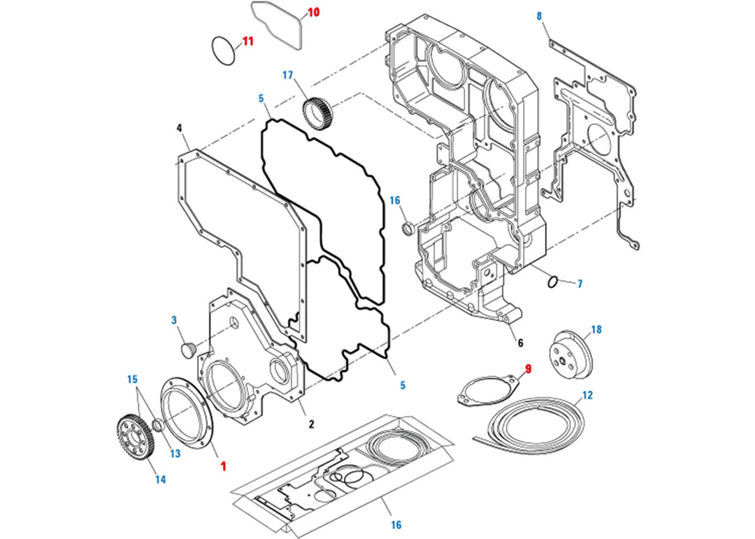 Front Cover Seals & Gasket Kit Cummins ISX 15 ( ISX15FC )