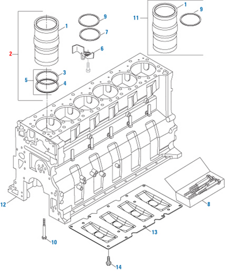 Cummins ISX15 150mm Cylinder Kit
