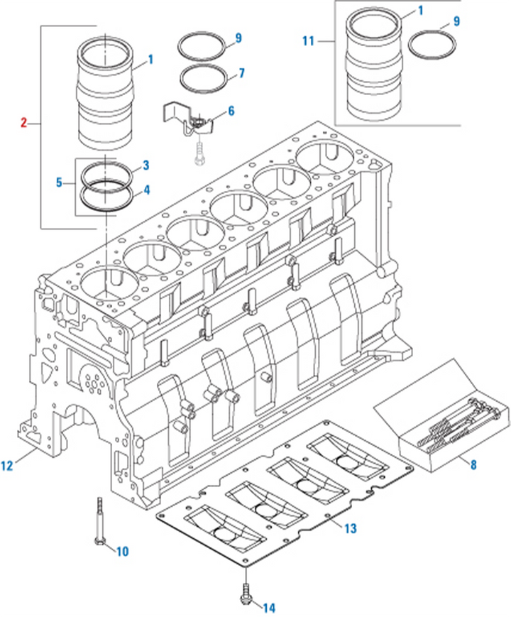 Cummins ISX15 152mm Cylinder Kit