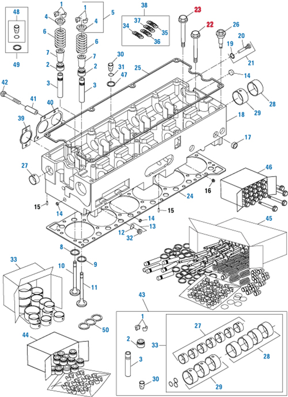 Cylinder Head Bolt Kit Cummins ISX15
