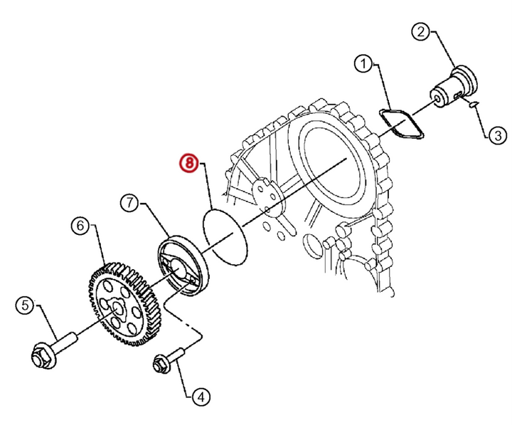 Seal Ring S60 Cam Thrust Plate (23528491)