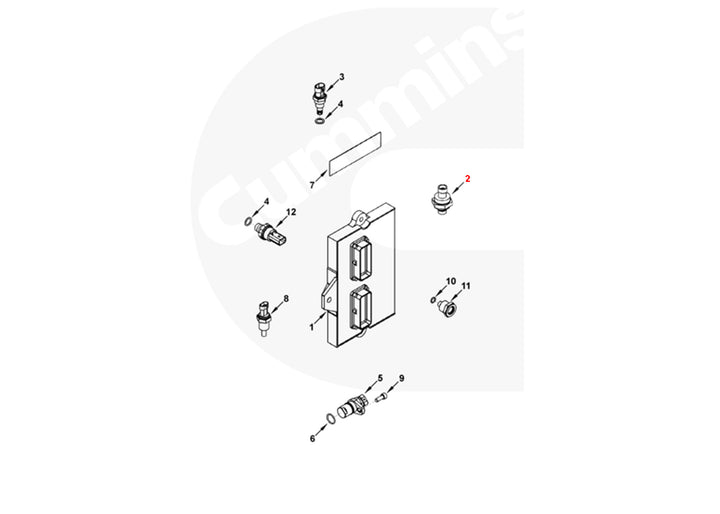 Sensor Manifold Absolute Pressure (MAP) Cummins ISB (4921497)