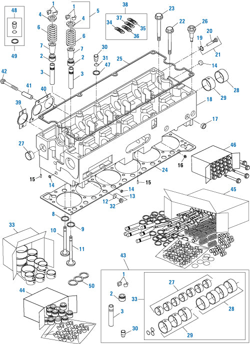 New Cylinder Head ASM Cummins ISX SOHC (5658301, 5658294)