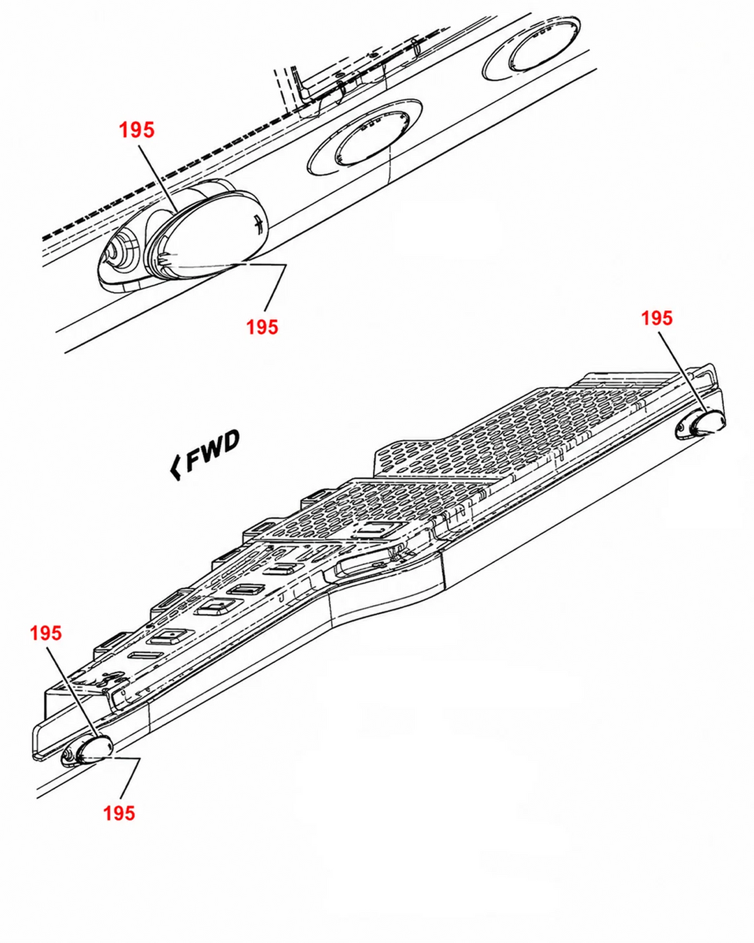 Clear LED Side Turn Marker Light International