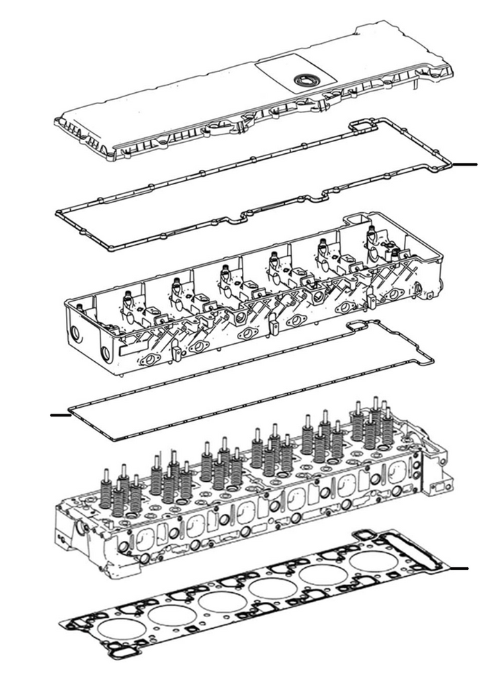 Kit de juntas de culata y tapa de válvulas DD15 (906) (A4720162220)