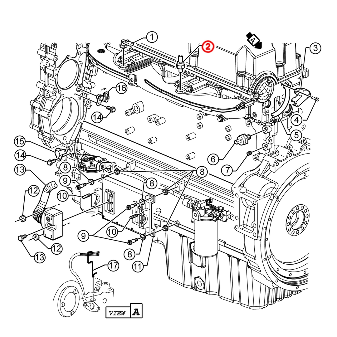 Sensor de sobrealimentación del turbocompresor S60 (23527829)