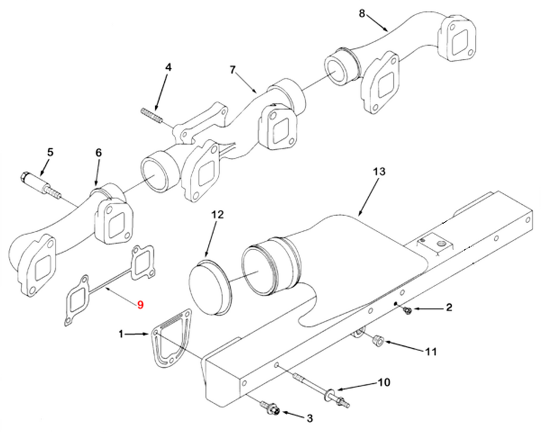 Exhaust Manifold Gasket Cummins N14