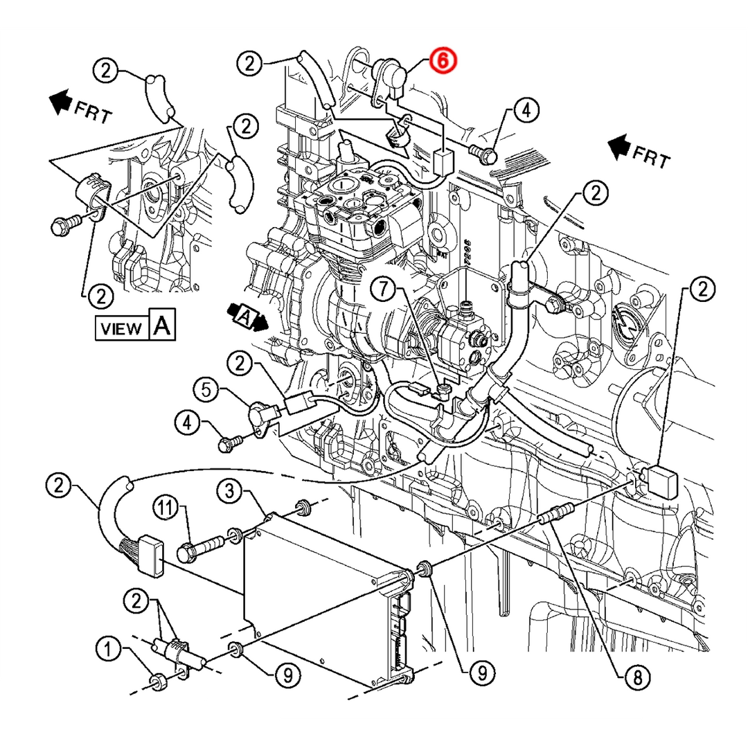 Engine Camshaft Position Sensor Synchronous Reference Sensor S60 12.7L EGR & 14L DDEC-V