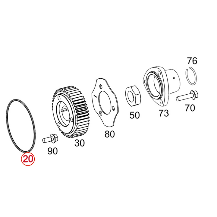 O-Ring High Pressure Fuel Pump Detroit Diesel DD15